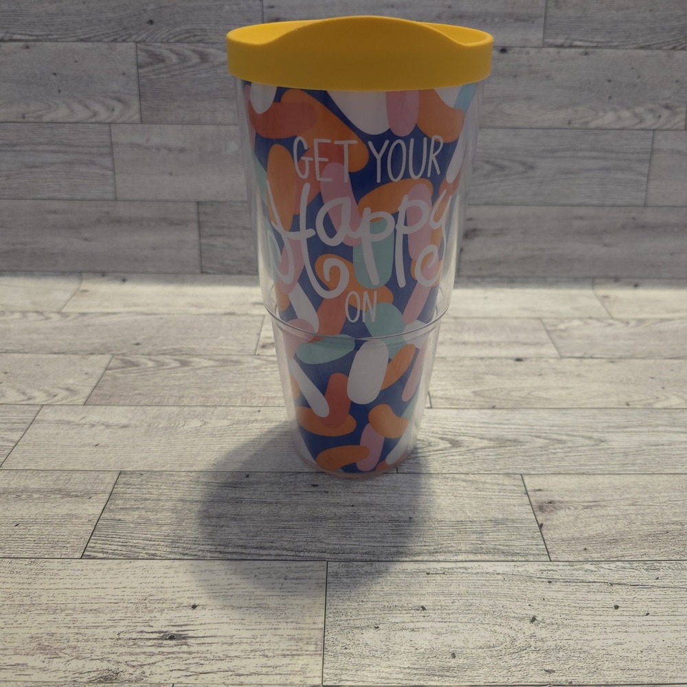 Tervis Get Your Happy On‎ Tumbler Cup 24 Ounce Multicolor